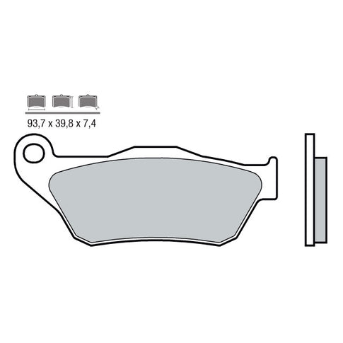 Front brake pads Yamaha X-Max 125/250 4T LC <2010 Brembo - sintered