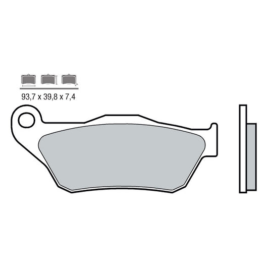 Front brake pads Yamaha X-Max 125/250 4T LC <2010 Brembo - sintered