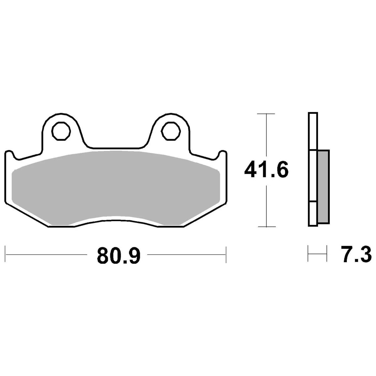 Front brake pads Honda SH 125/150 04-08 / PS 125/150 Brembo - sintered