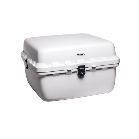 Baúl BIG BOX 90L con cerradura, Puig, Todas motos - Blanca 0713B