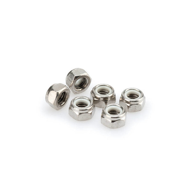 Blister 6 tuercas autoblocante aluminio anodizado M6 Puig