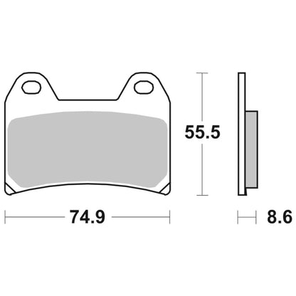 Aprilia / BMW / Ducati / Suzuki / Yamaha Brembo brake pads - sintered