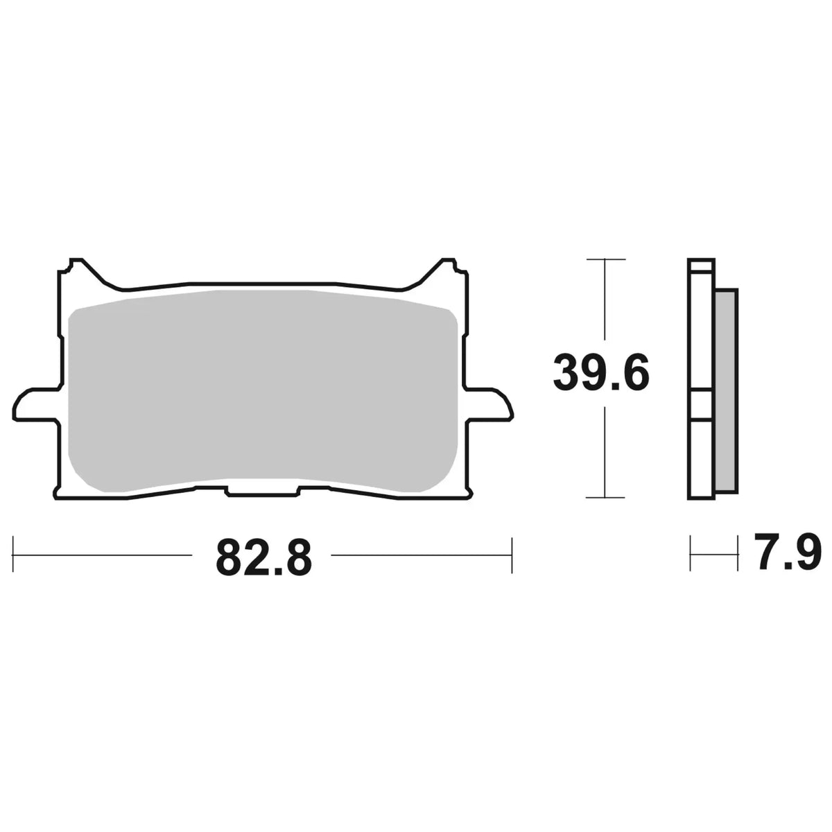plaquettes de frein avant Honda CB 650 / CBR 650 frittées LA Brembo 