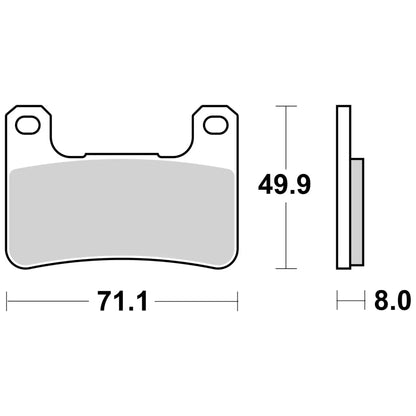 Pastillas de freno delanteras Suzuki GSX-R 600/750 04-10 Brembo - sinterizadas