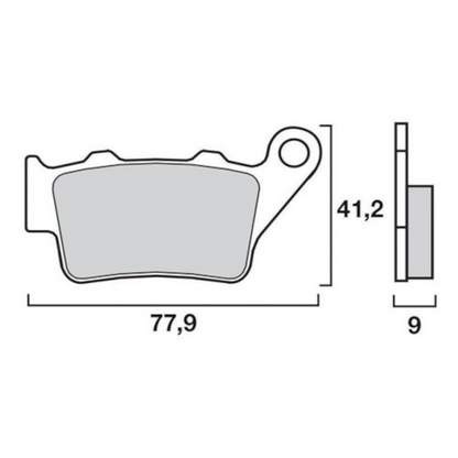 Pastillas de freno traseras KTM / BMW Brembo - sinterizadas 07BB0258
