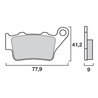Pastillas de freno traseras KTM / BMW Brembo - sinterizadas