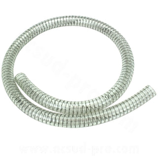 Reinforced radiator hose 1 meter Carenzi - transparent