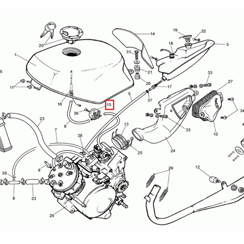Grifo de gasolina Rieju RS1 50 0/000.370.0410