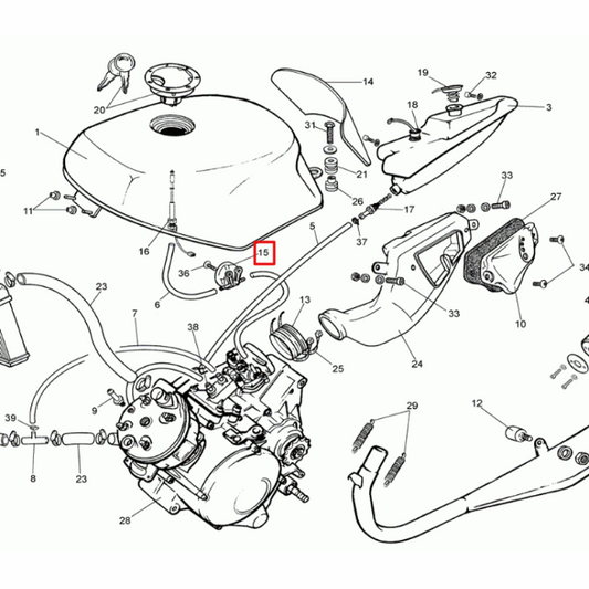 Grifo de gasolina Rieju RS1 50 0/000.370.0410