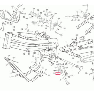 Casquillo caballete Rieju RS2 Matrix 50/125