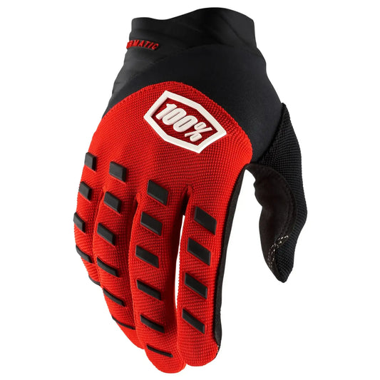 Guantes 100% Airmatic - Negro/Rojo