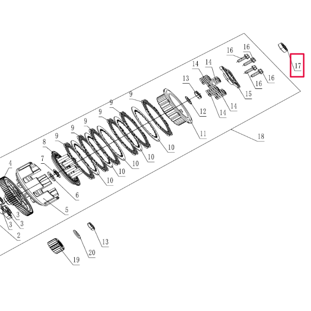 Clutch bearing 6000 Pitbike engine Z155 ZS190 Zongshen