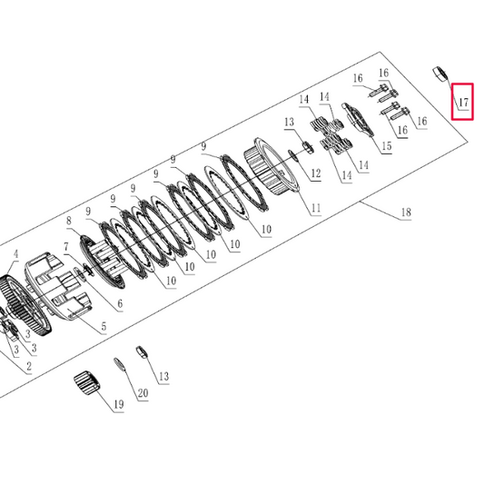 Clutch bearing 6000 Pitbike engine Z155 ZS190 Zongshen
