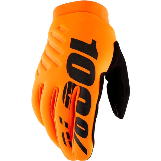 Guantes 100% Brisker Youth - Negro/Naranja