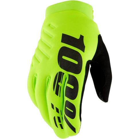 Guantes 100% Brisker Youth - Negro/Amarillo