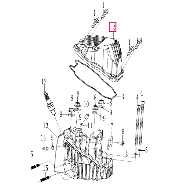 Tapa de balancines Pitbike motor 190 Zongshen