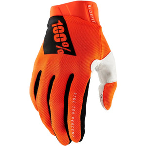 Guantes 100% Ridefit - Negro/Naranja