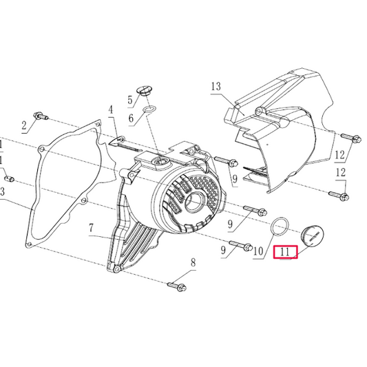 Tapón grande tapa encendido Pitbike motor 190 Zongshen