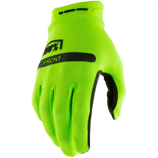 100% Ridecamp Gloves - Fluorescent Yellow