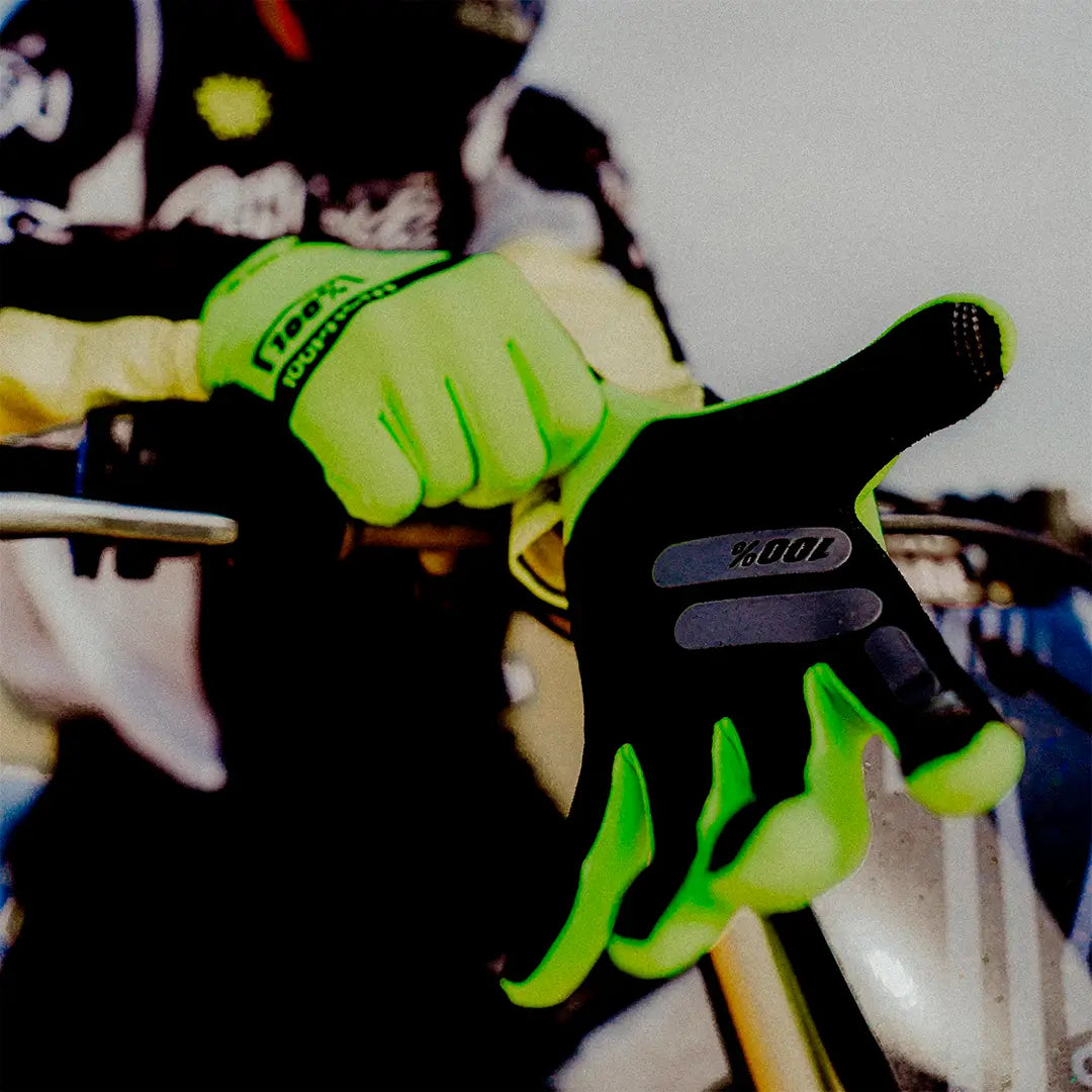 Luvas 100% Ridecamp - Amarelo Fluo