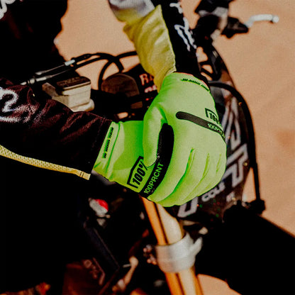 Luvas 100% Ridecamp - Amarelo Fluo