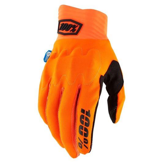 Guantes 100% Cognito Smart Shock - Negro/Naranja