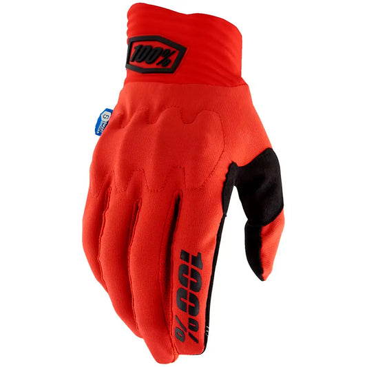 Guantes 100% Cognito Smart Shock - Negro/Rojo
