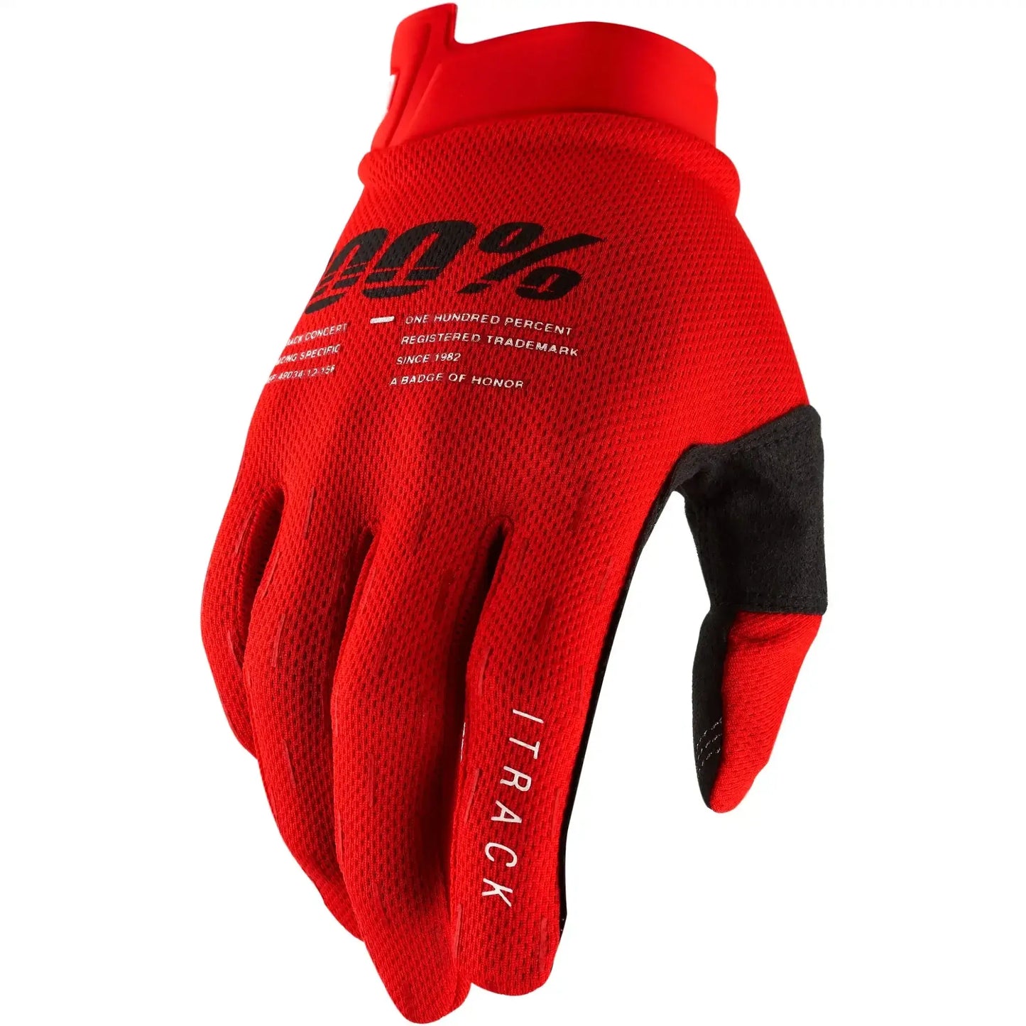 Guantes 100% iTrack - Negro/Rojo