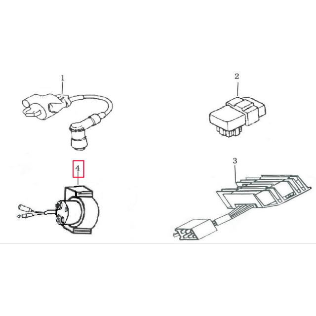 Relé de arranque Pitbike motor 190 Zongshen 100205381