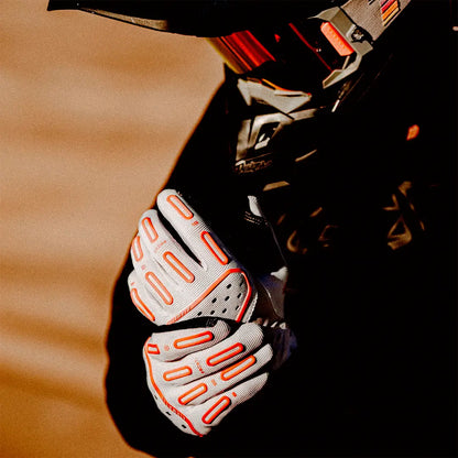 Luvas 100% Airmatic 2 - Branco/Laranja