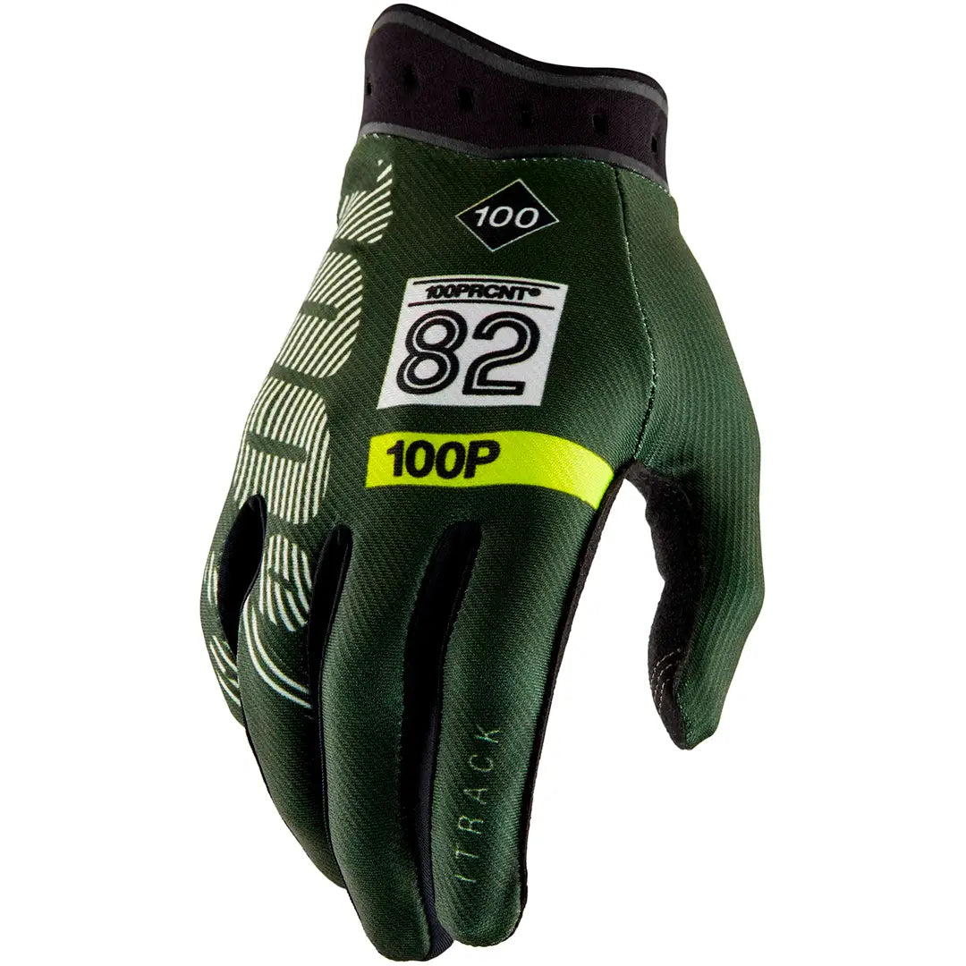 Gants 100% iTrack - Vert
