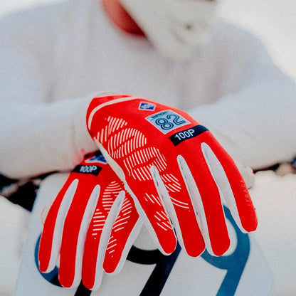 100% iTrack Gloves - Red/White
