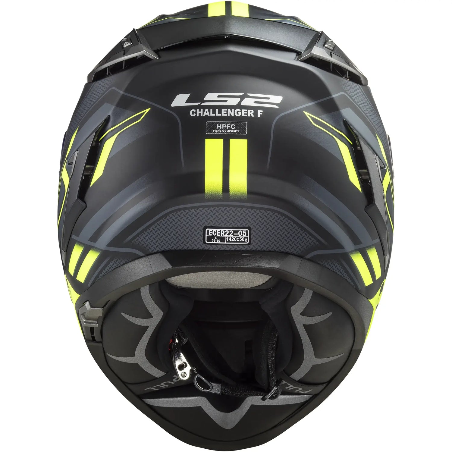 Casco LS2 FF327 Challenger Spin - Negro/Amarillo Mate
