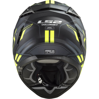 Casco LS2 FF327 Challenger Spin - Negro/Amarillo Mate