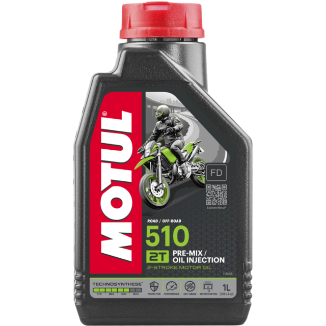 Óleo mistura 2T 1L Motul 510 semi-sintético