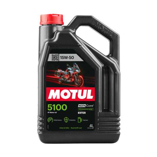 Aceite motor 4T 15W50 4L Motul 5100