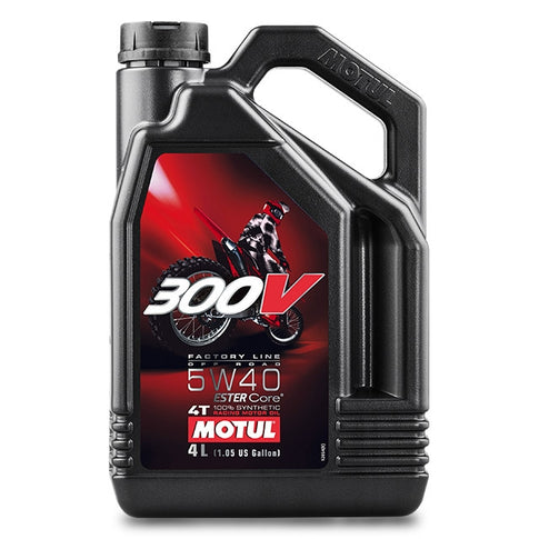 Óleo de motor 4T 5W40 4L Motul 300V Factory Line Off Road
