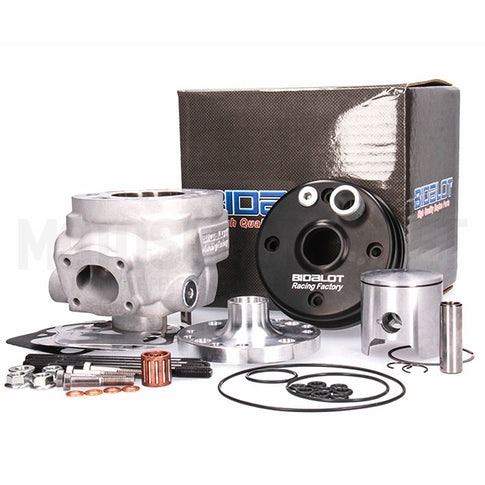 Cilindro Bidalot Racing factory WR 90cc Minarelli AM6 carrera 44,9mm biela 90mm bulón 13mm
