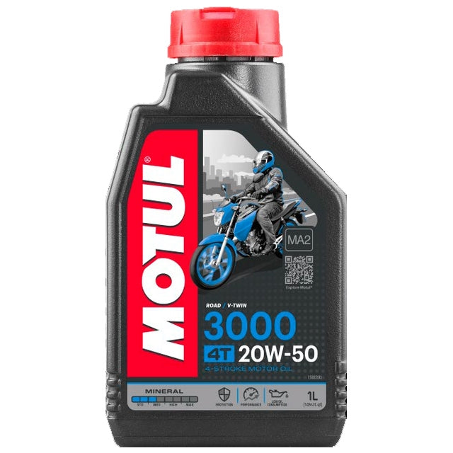 Huile moteur 4T 20W50 1L Motul 3000
