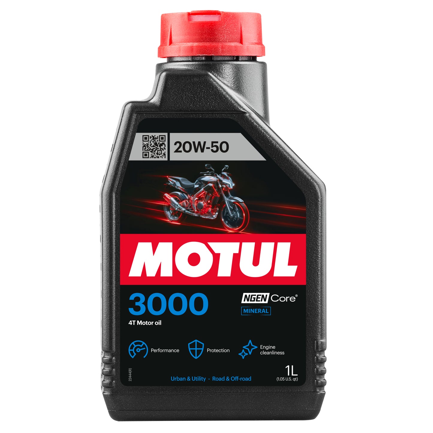 Aceite motor 4T 20W50 1L Motul 3000