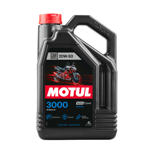 Aceite motor 4T 20W50 4L Motul 3000