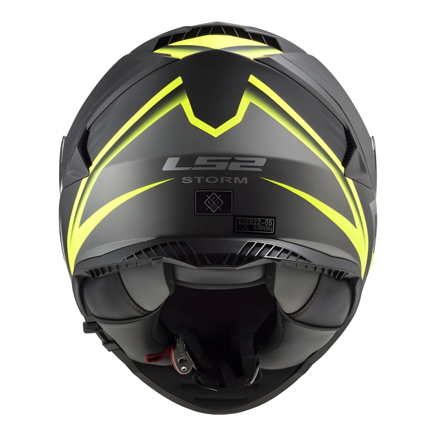Casco Integral LS2 FF800 Storm Nerve negro mate-amarillo