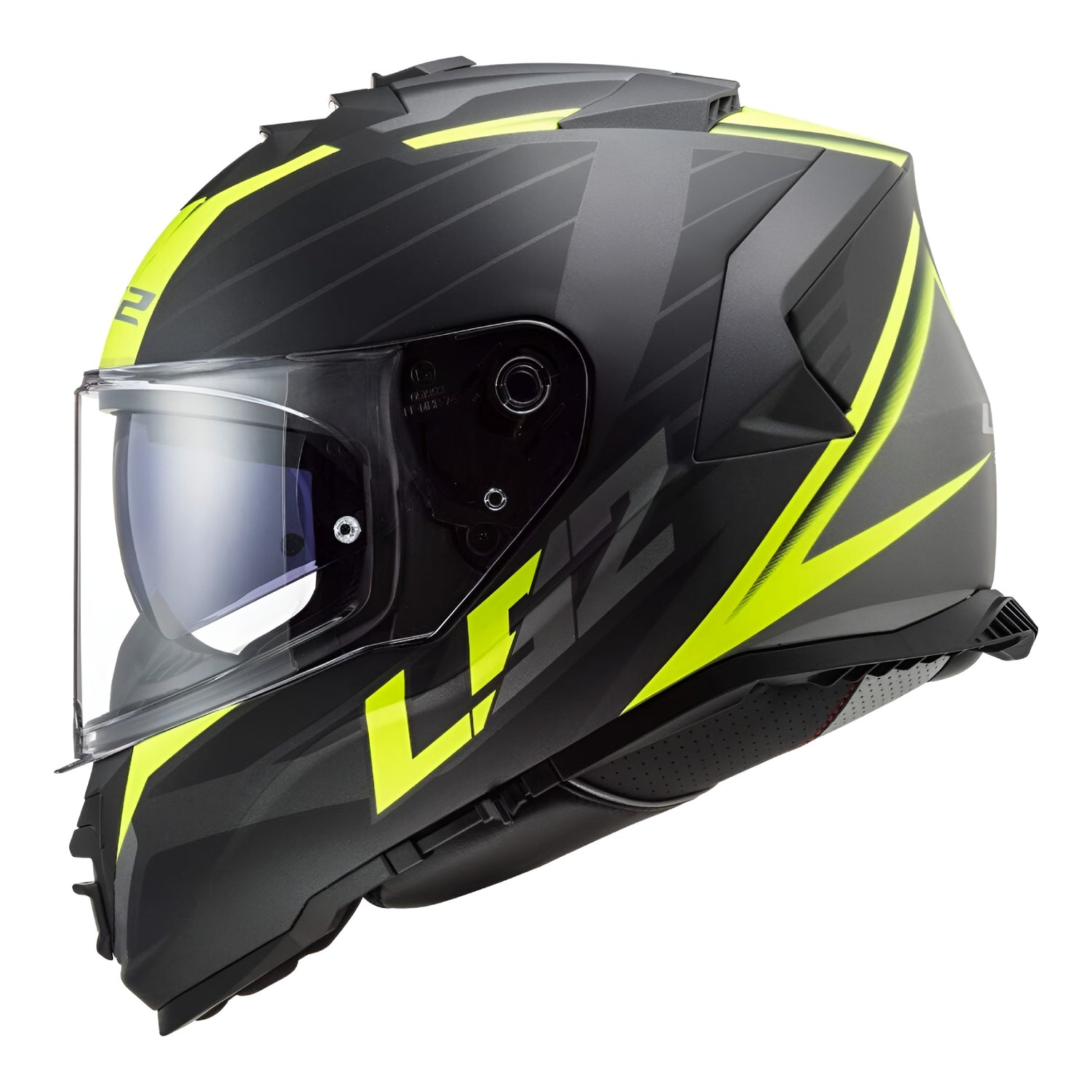 Casco Integral LS2 FF800 Storm Nerve negro mate-amarillo