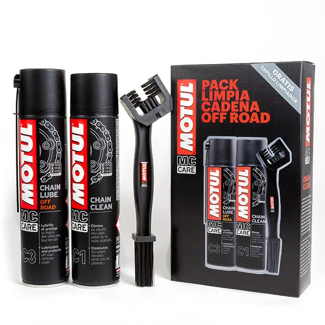 Pack Motul MC Care Limpeza de Corrente + Lubrificante Off Road