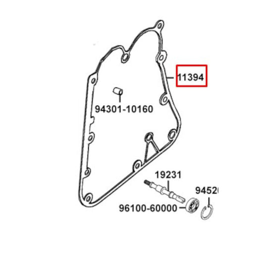 Junta da tampa do cárter direita Kymco Grand Dink 250