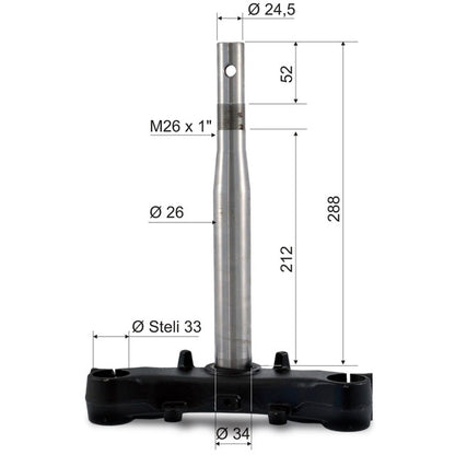 Tija de dirección Honda SH 125/150 13-16 RMS