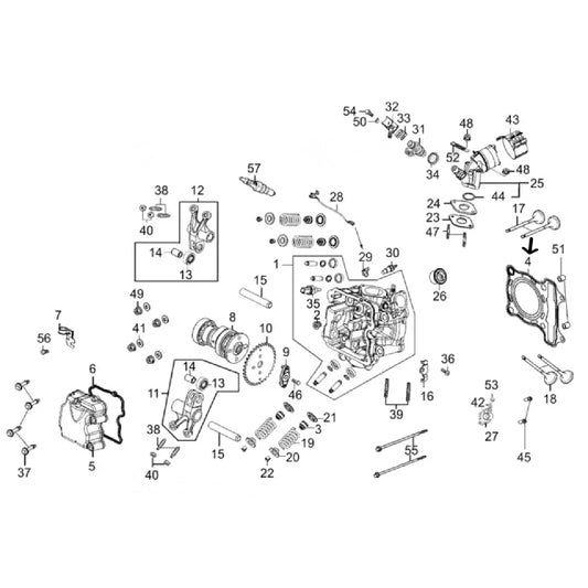 Junta de colaça Kymco Super Dink 125i