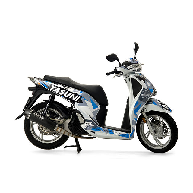 Escape Yasuni 4T Honda SH 125 / PCX >13 (CE) - preto-carbono