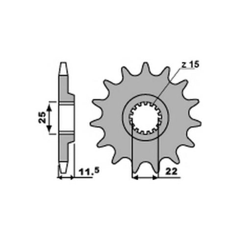 Front sprocket KTM Duke 690 Z-15 520 pitch