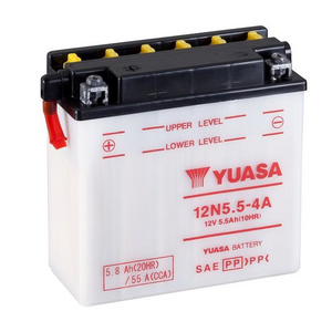Bateria 12N5.5-4A Yuasa sin ácido 12N5.5-4A